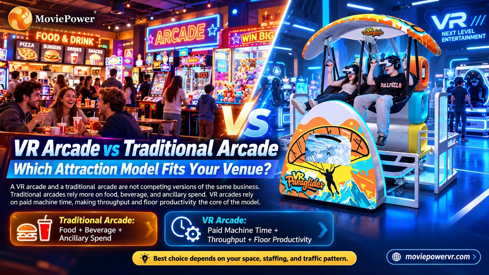 VR Arcade vs. Traditional Arcade: Which Business Model Is Right for Your Venue?