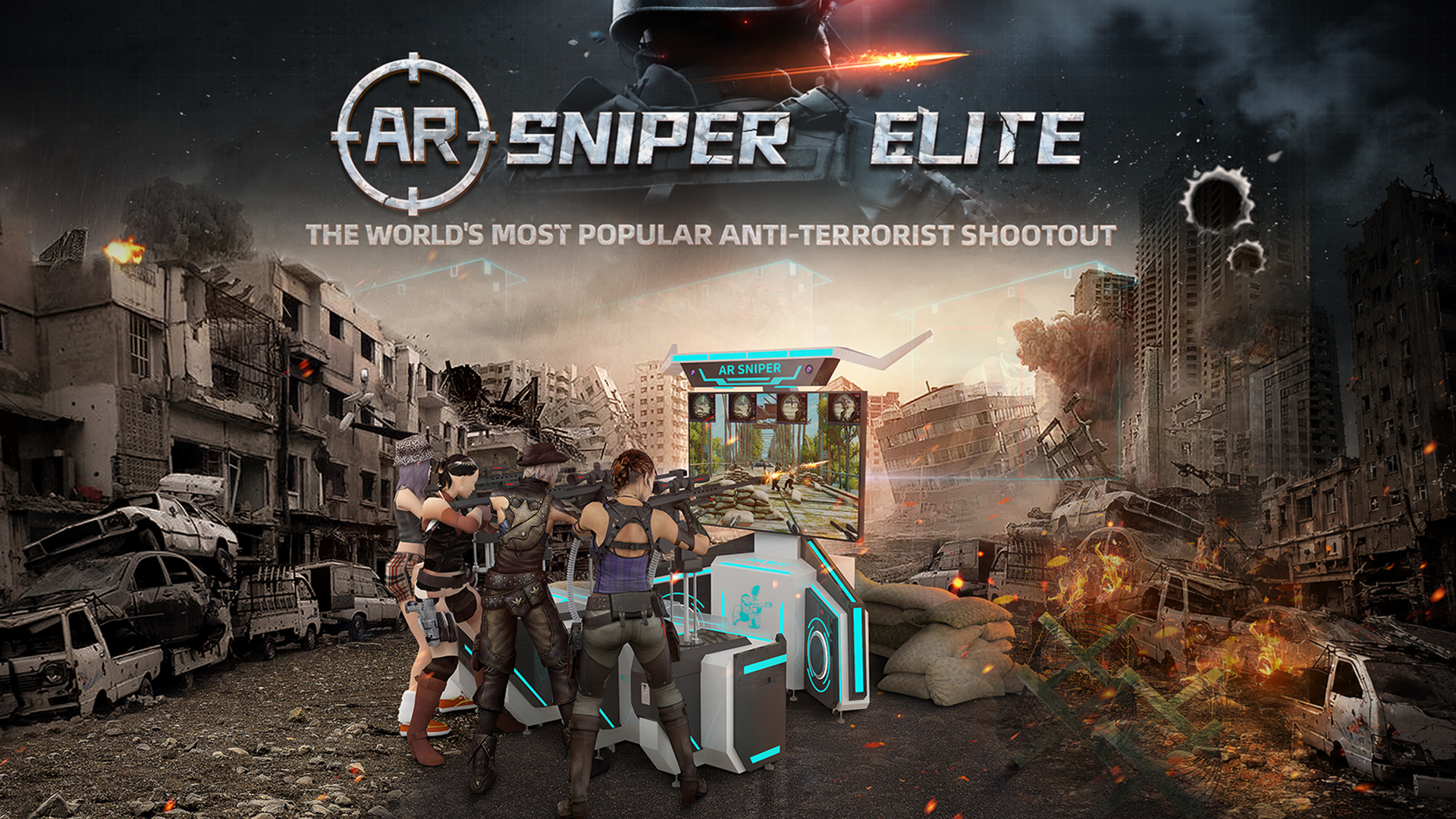 AR Sniper Elite Shooting Simulator 4P