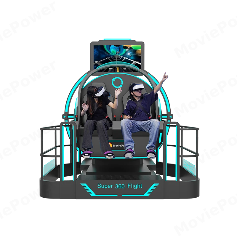 VR Super 360 Roller Coaster Chair Flying Simulator