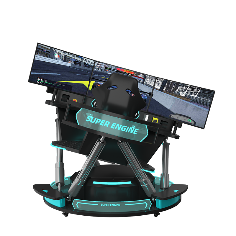 VR Super Engine 3 Screen Racing Simulator - 1