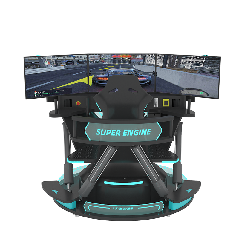 VR Super Engine 3 Screen Racing Simulator - 2
