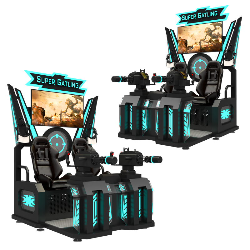 VR Super Gatling Shooting Simulator 2P - 5