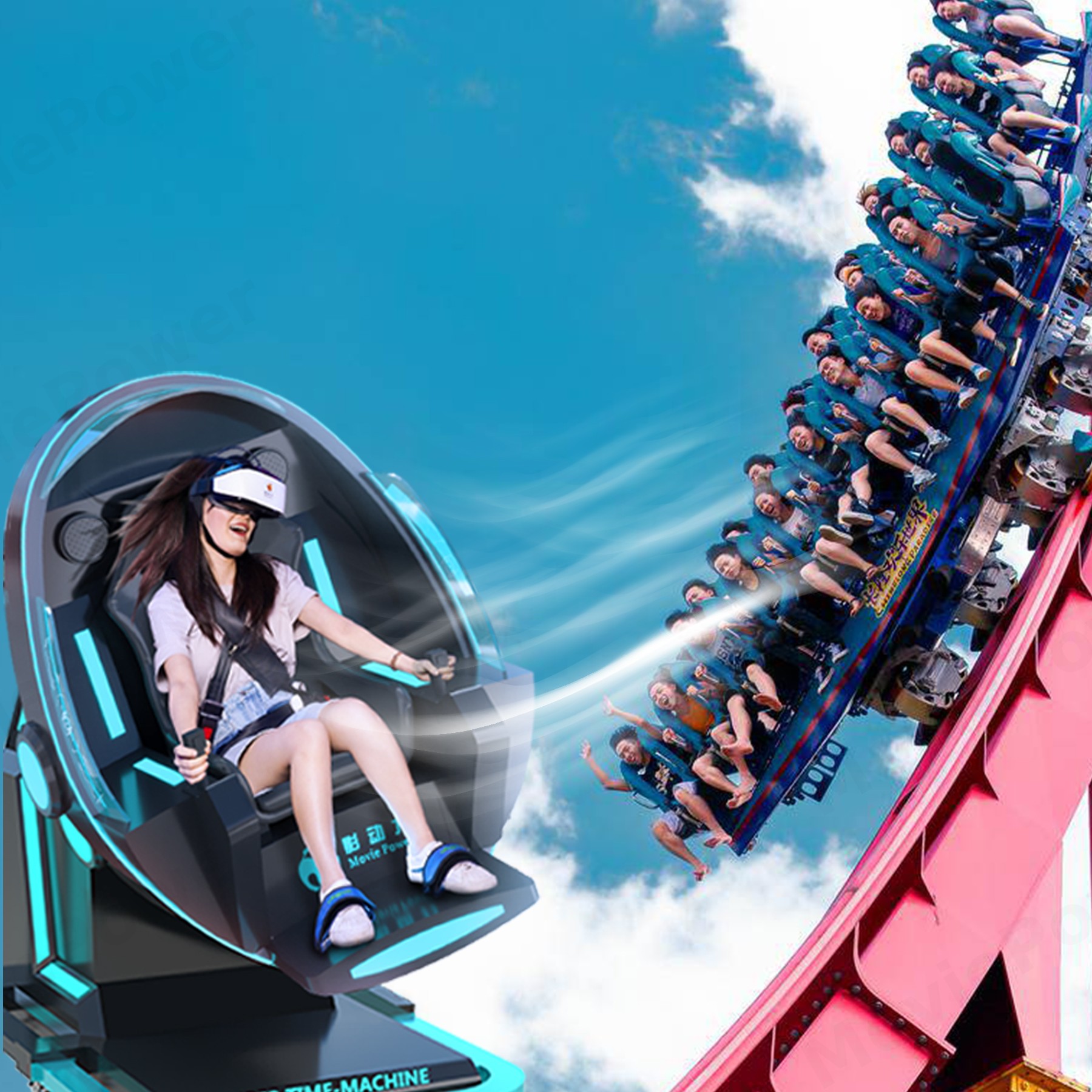 VR Super Time Machine 360 Chair - 4