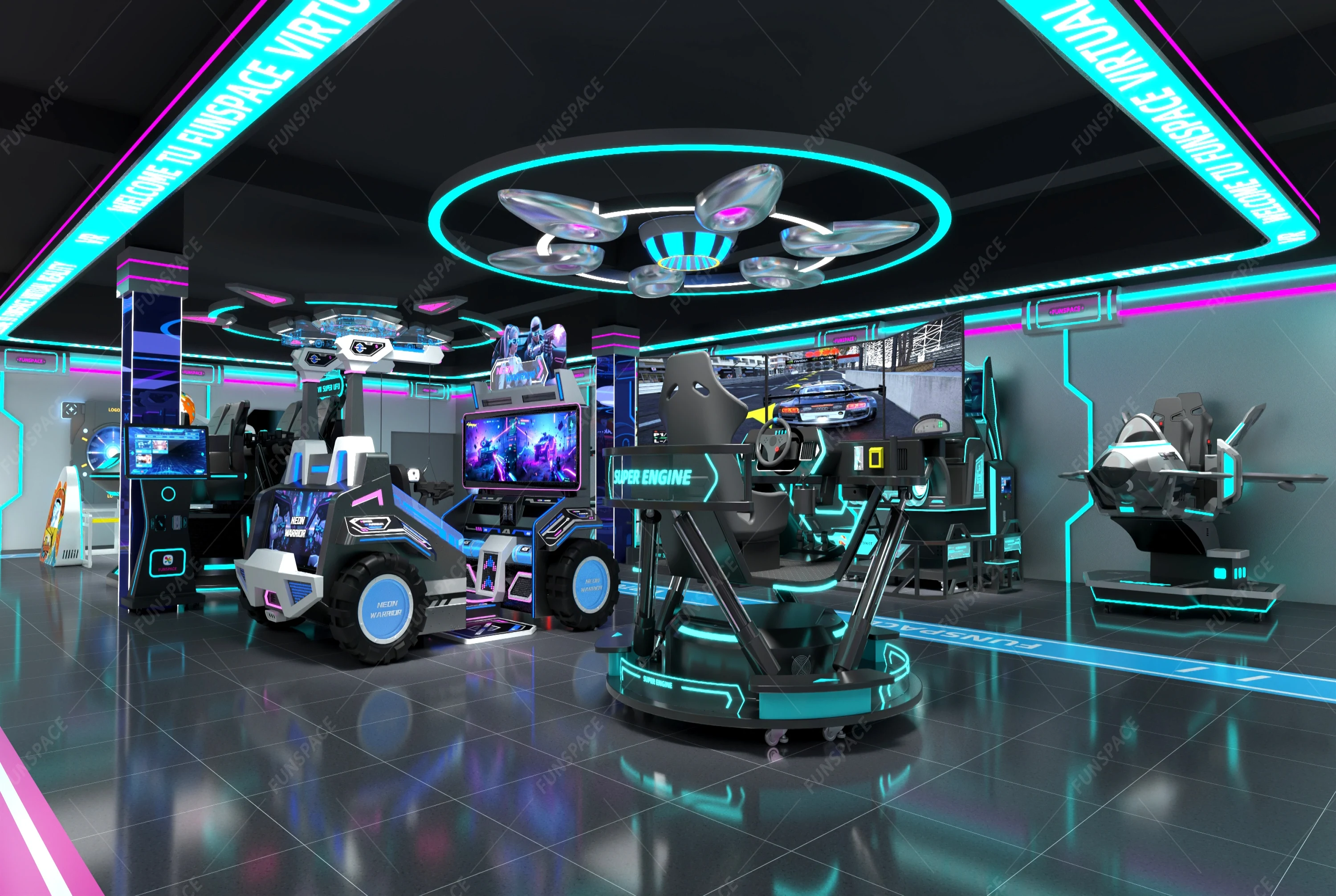 <span style="color: #ff5900">1200+㎡</span> <br/>City-Level VR Theme Park