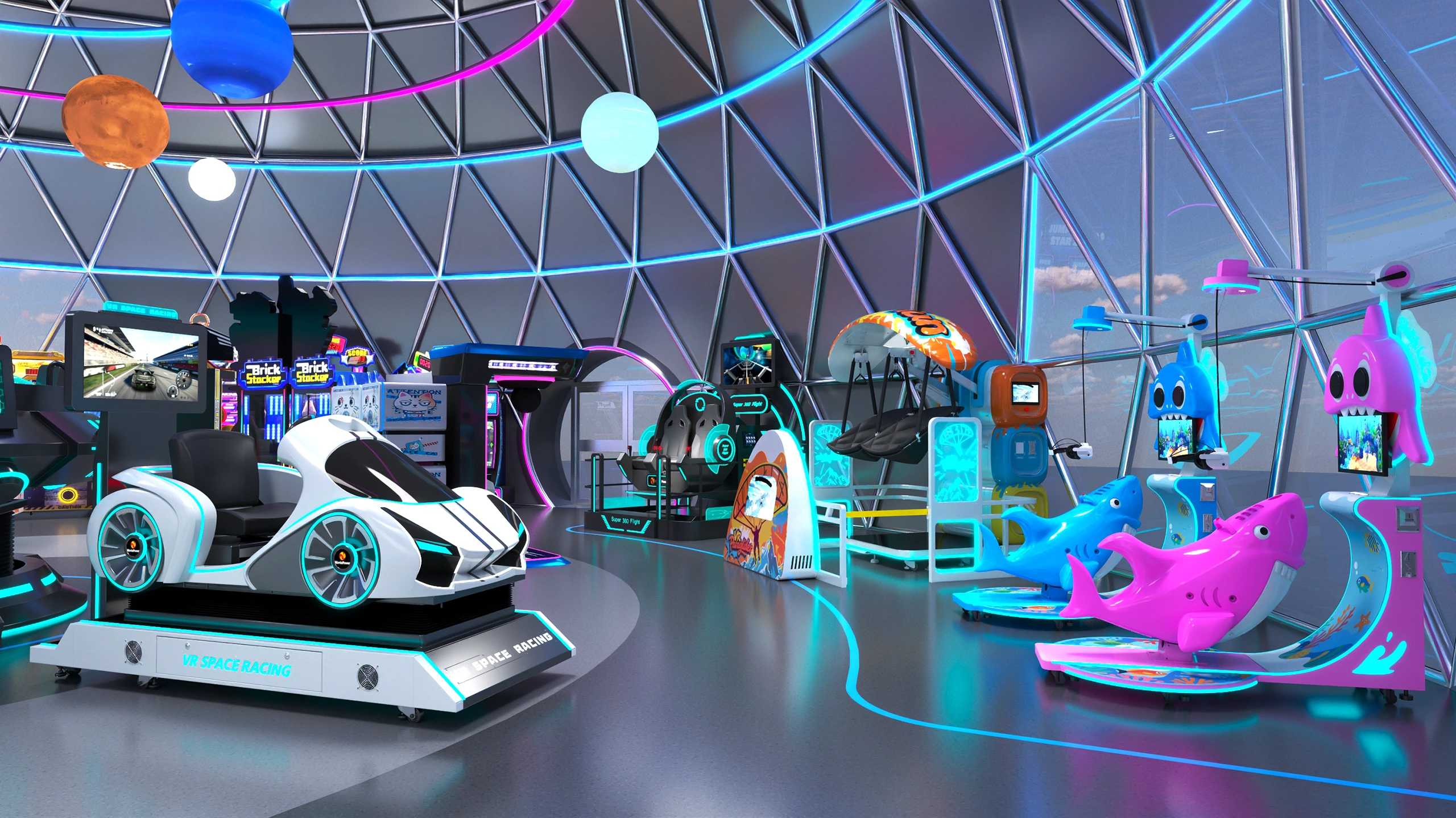 <span style="color: #ff5900">300-500㎡</span> <br/>Standard VR Experience Center
